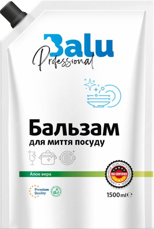 Засіб для миття посуду Алое вера дойпак 1500 мл,, BALU