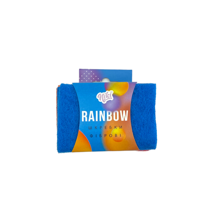 Скребки фіброві RAINBOW, 6шт, TM Nikі