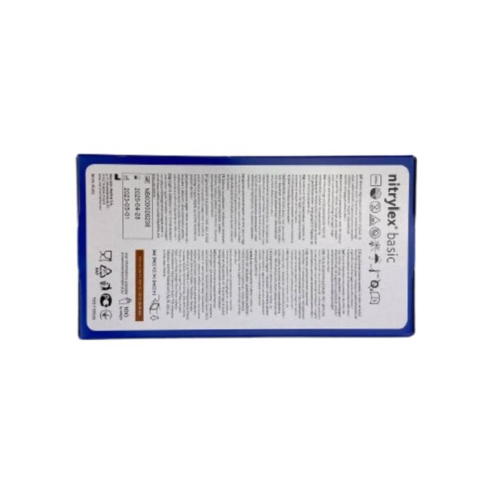 Перчатки одноразовые нитриловые синие XL, Basic, 100 шт