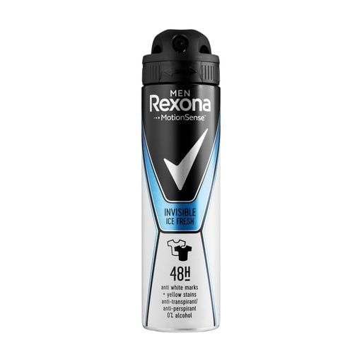Антиперспірант аерозольний чоловічий Invisible Ice Fresh 150 мл, REXONA
