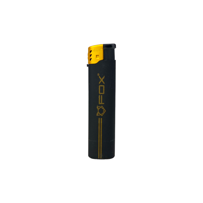 Запальничка прорезинена чорна FX-189RBW, 50 шт/пак, FOX