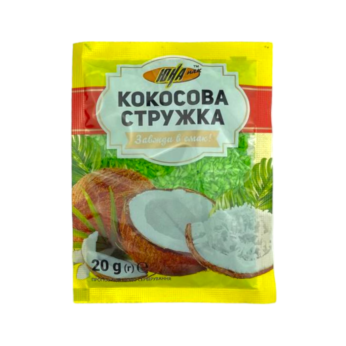 Кокосова стружка кольорова 20 гр, ЮНА-ПАК
