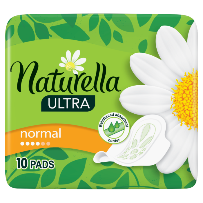 Прокладки гігієнічні Ultra Normal 4 краплі 10 шт,, NATURELLA