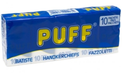 Носові хустки 3-шарові, 10 шт, PUFF
