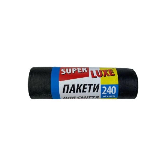 Пакети для сміття, 240 л, 10 шт, , SUPER LUXE