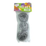 Скребок кухонний металевий, Velvet, 3 шт, TM Nikі