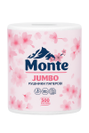 Рушник паперовий Jumbo 1 шт, 2-шар, 500 відривів,, MONTE