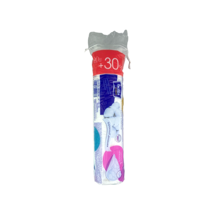 Ватні диски 80 шт+30%, BELLA
