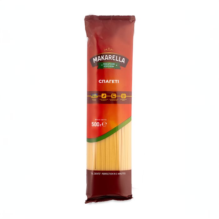 Макароні вироби Спагетті, 500 г, МАКАРЕЛЛА