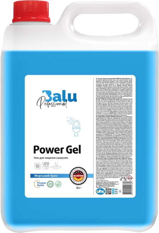 Гель для чищення санвузлів POWER GEL Морський бриз 5 л,, BALU