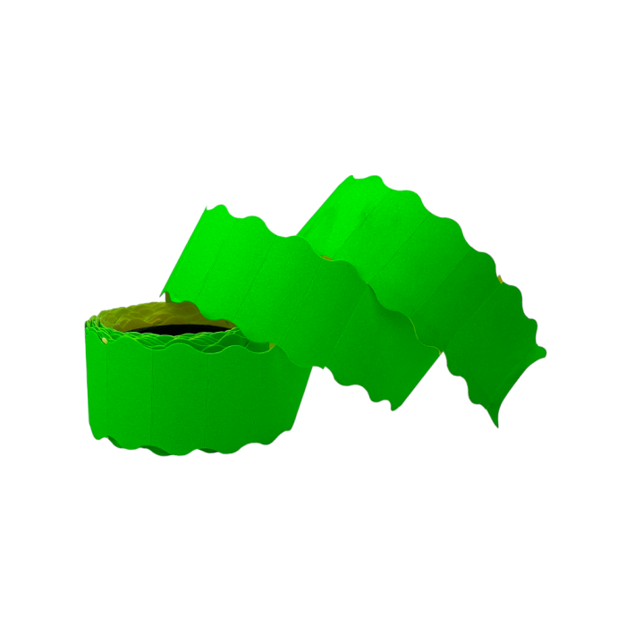 Цінник маленький, зелений, 22 мм х 12 мм, 10 шт