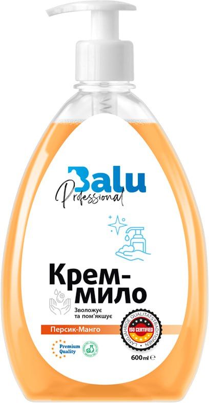 Крем-мило рідке Персик-Манго 600 мл,, BALU