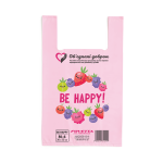 Пакет майка 30х55, 50шт, М-4 Be happy, ТМ Fovetta