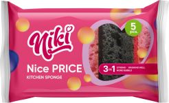 Губка кухонна, пориста, NICE PRICEI, 5шт, ТМ Nikі, , TM Nikі