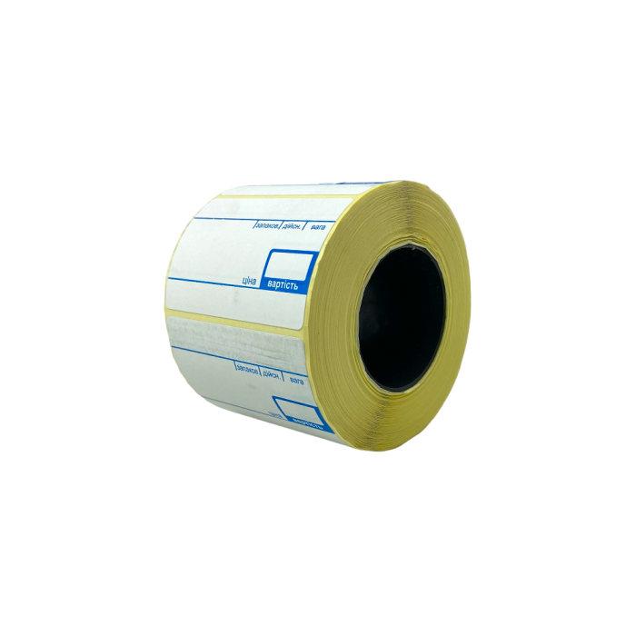 Термоетикетка, сітка, 58 мм х 40 мм