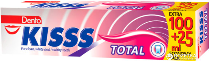 Зубна паста Total 125 мл,, DENTO KISS