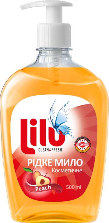 Мило рідке косметичне Персик 500 мл,, LILU
