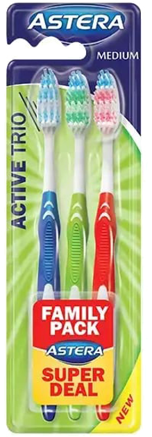 Щітка зубна Activ Trio 3 шт,, ASTERA