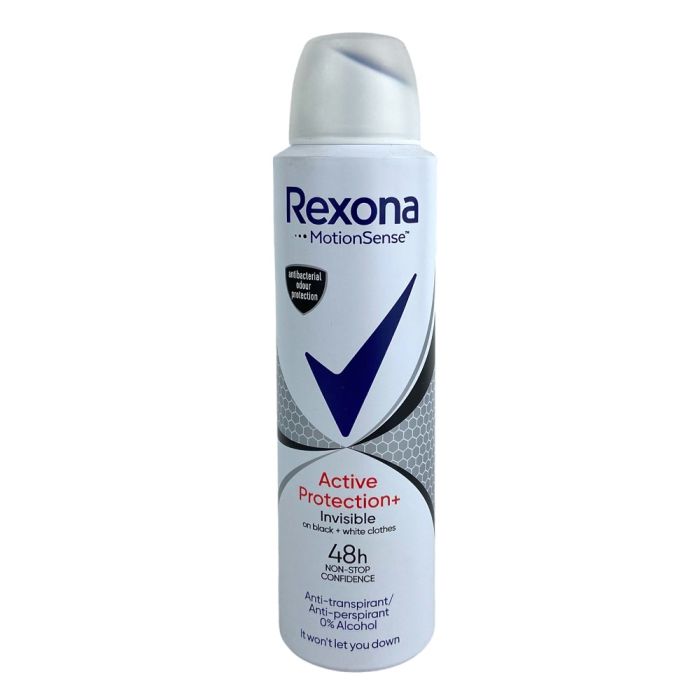 Антиперспірант аерозольний жіночий Active Protection + Invisible 150 мл, REXONA