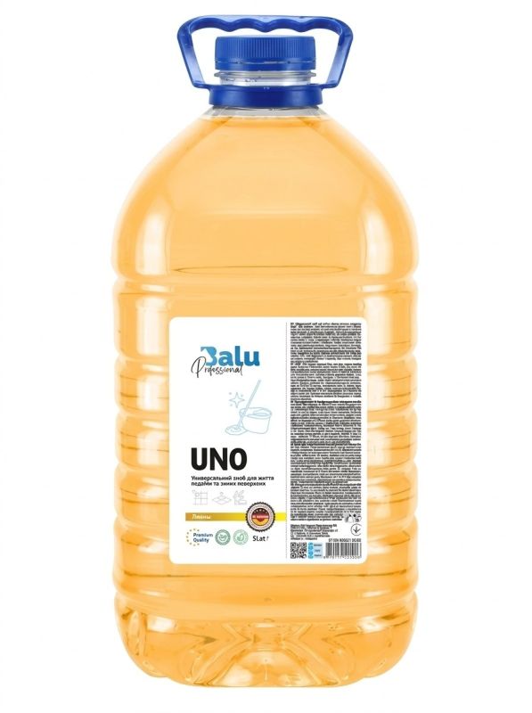Засіб для миття підлоги та інших поверхонь UNO Лимон, 5л (ПЕТ), BALU