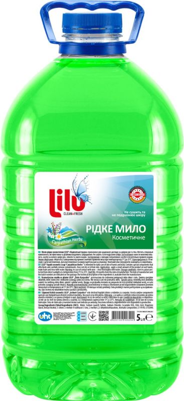 Мило рідке Карпатські трави 5л, , LILU