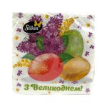 Серветка 33х33  2-шар.Пасхальна, З Великоднем!, SILKEN