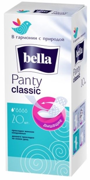 Прокладки гігієнічні щоденні, Panty Classic, 20 шт, BELLA