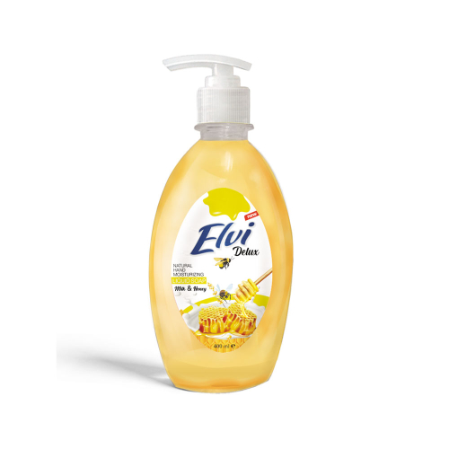Мило рідке Delux Milk & Honey 400 мл,, ELVI