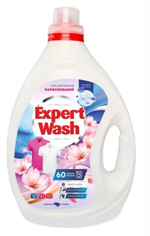 Гель для прання універсальний парфумований Свіжість квітів 3л,, EXPERT WASH
