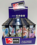 Запальничка TURBO JET 975 LED Dollar, 50 шт/пак, , ККК