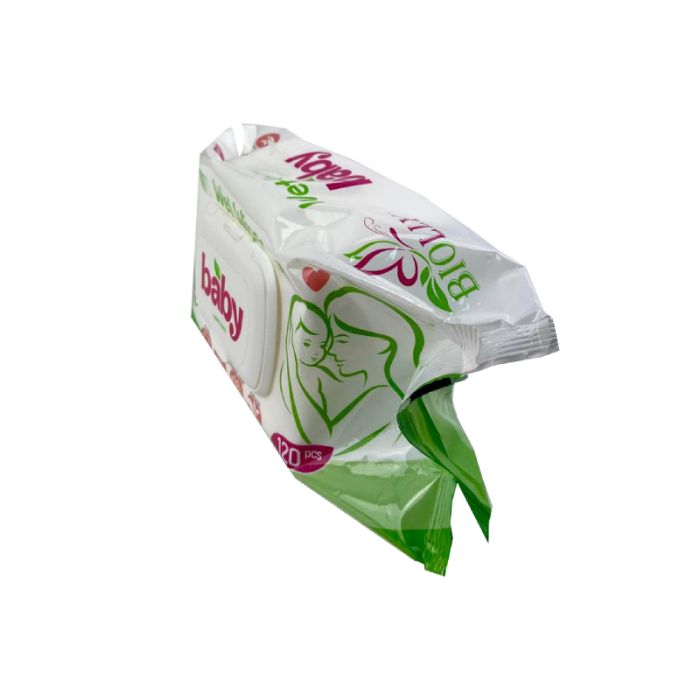 Серветка волога з клапаном baby 120 шт,, BIOLLY