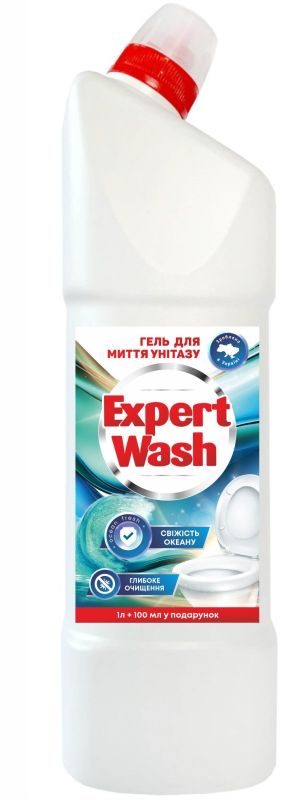 Гель для чищення унітазів Океан,1000 мл, , EXPERT WASH