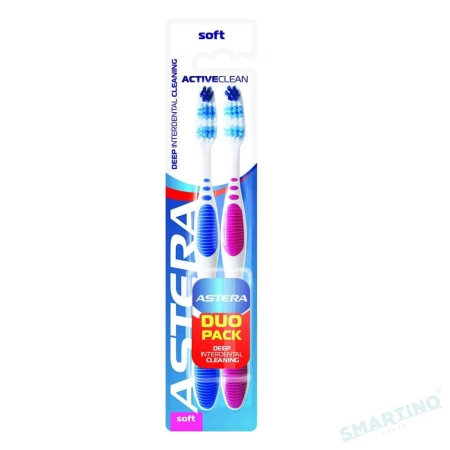 Щітка зубна Activ Clean Duo Pack 2 шт,, ASTERA