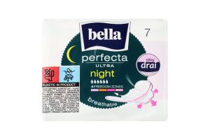 Прокладки гігієнічні Perfecta Ultra Night 6 крапель, BELLA