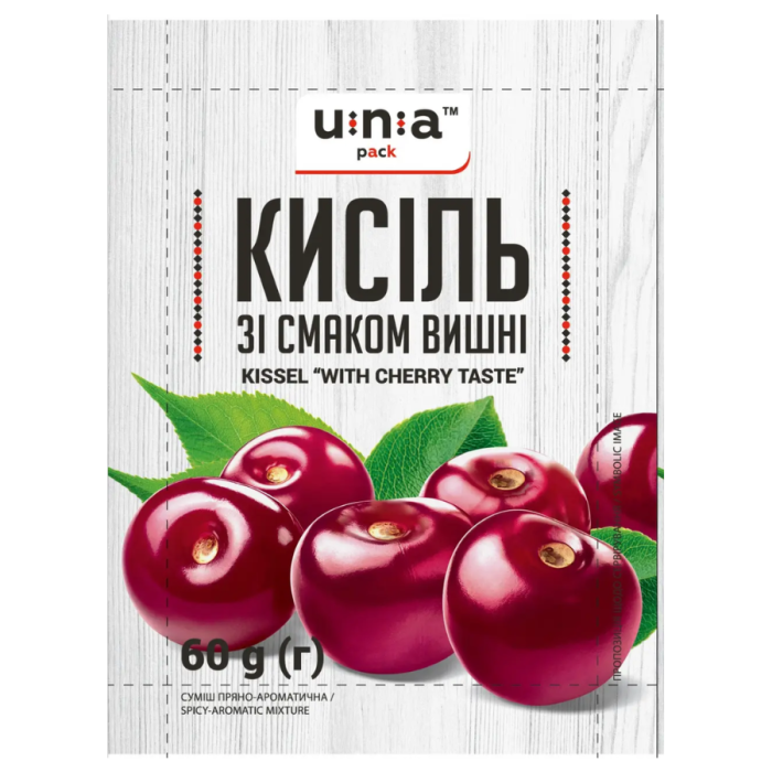 Кисіль "Вишня" 60 гр, ЮНА-ПАК
