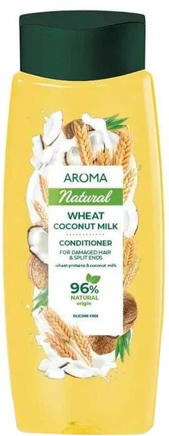 Кондиціонер для волосся Natural Wheat Coconut Milk 400 мл., AROMA