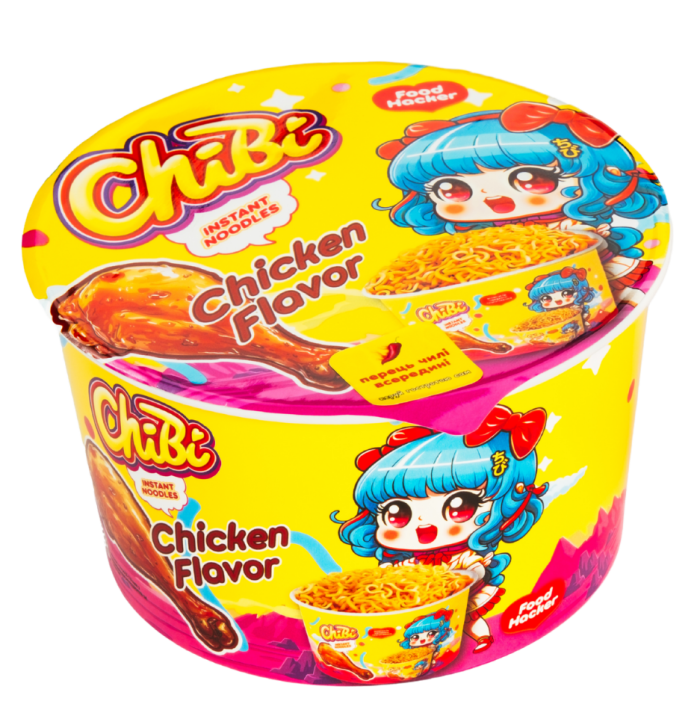 Локшина швидкого приготування зі смаком курки, 85 г, Chibi